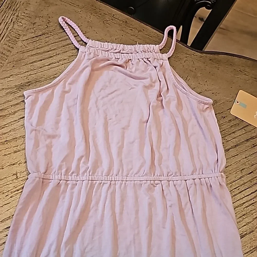 Pink purple ombre halter maxi dress girls size L NWT Bixby Lane
